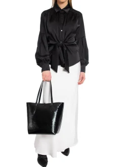 Neo Noir Skjorta Naja Satin Black^ Skjortor