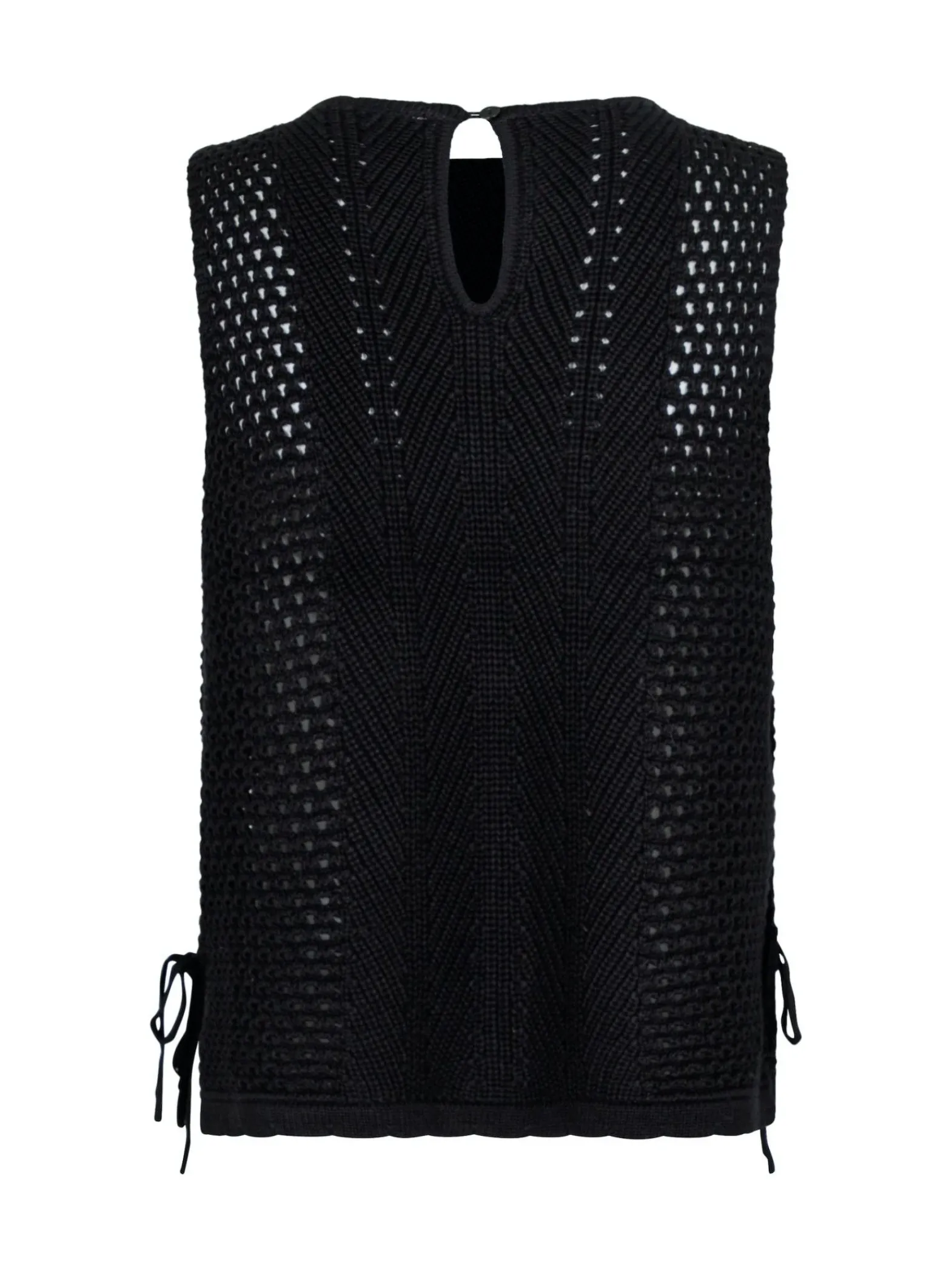 Neo Noir Topp Aza Crochet Knit Black^ Toppar