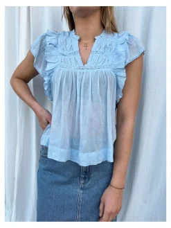 Neo Noir Topp Jayla S Voile Light Blue^ Toppar