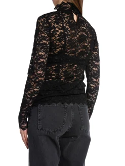 Neo Noir Topp Liza Laceflower Black^ Toppar