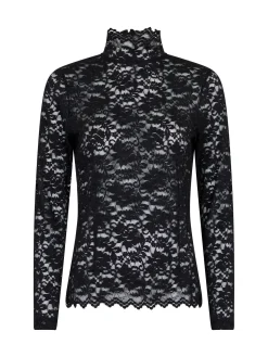 Neo Noir Topp Liza Laceflower Black^ Toppar