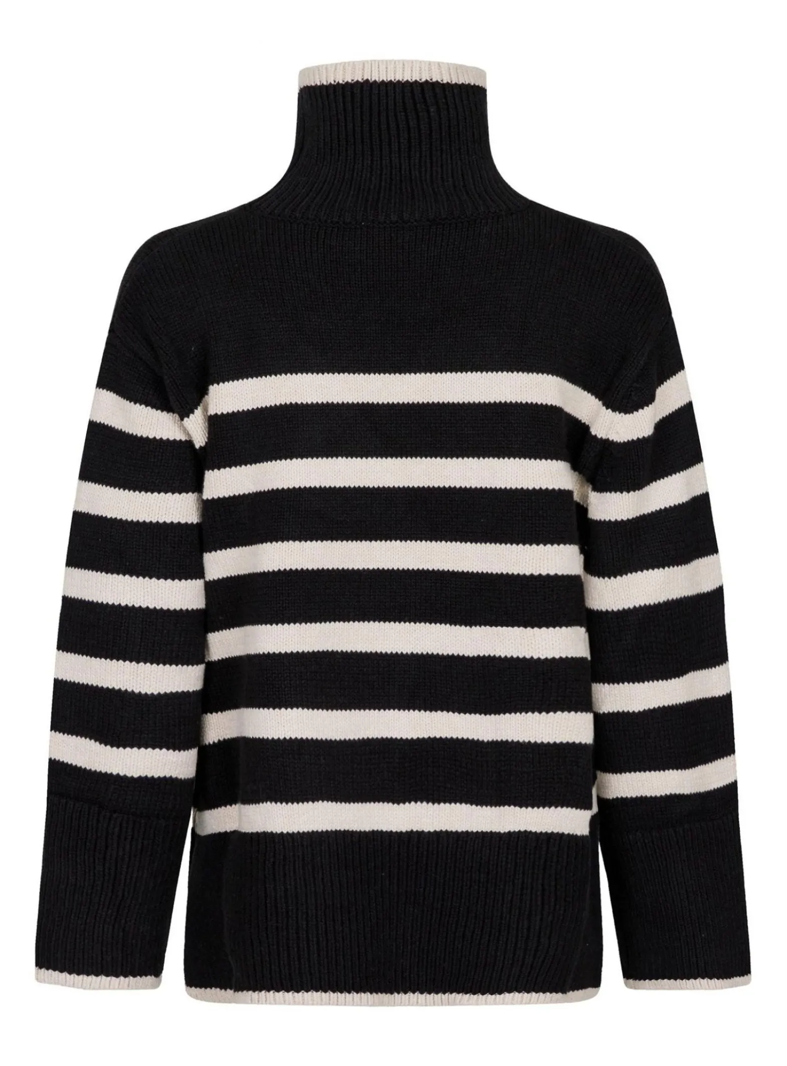 Neo Noir Troja Fanning Stripe Knit Gz Black^ Tröjor & Koftor