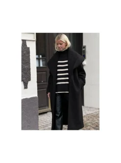 Neo Noir Troja Fanning Stripe Knit Gz Black^ Tröjor & Koftor