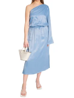 NORR Kjol Portia Skirt Dusty Blue^ Kjolar