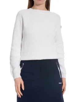 Sebago Troja Knitted Crew White^ Tröjor & Koftor