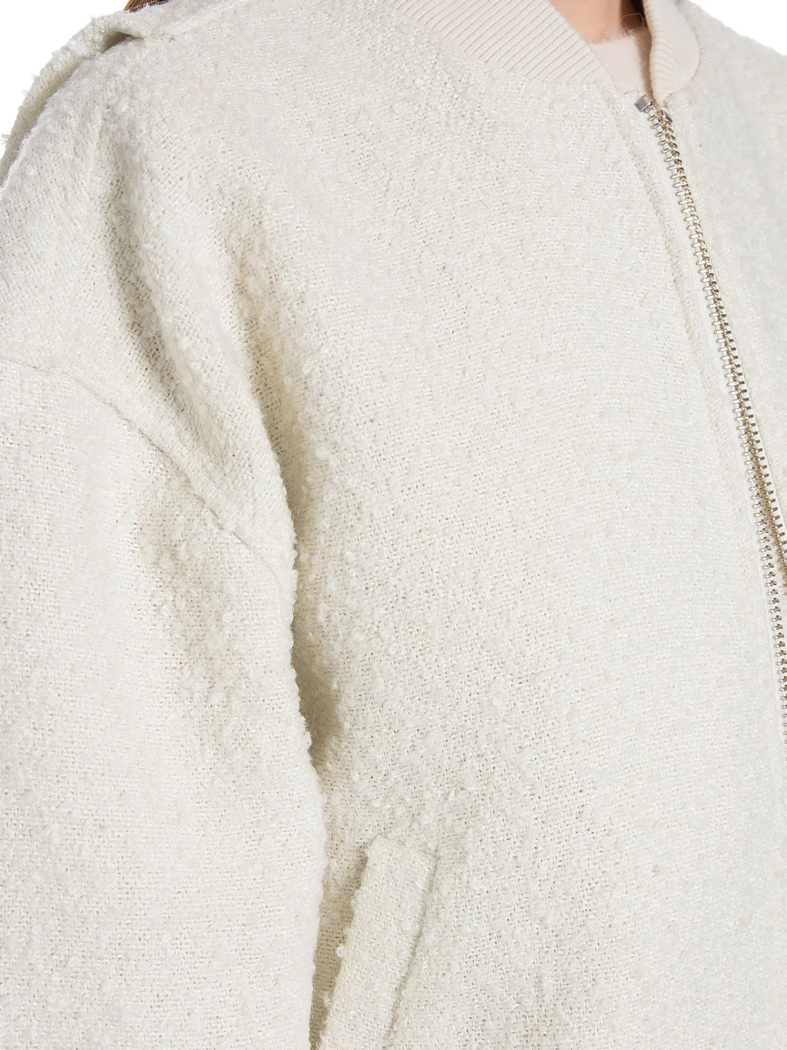 Second Female Jacka Groovy Bomber Vaporous White^ Jackor & Kappor