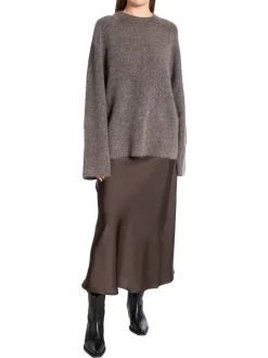 Second Female Troja Brookline Knit Raglan O-Neck Major Brown^ Tröjor & Koftor