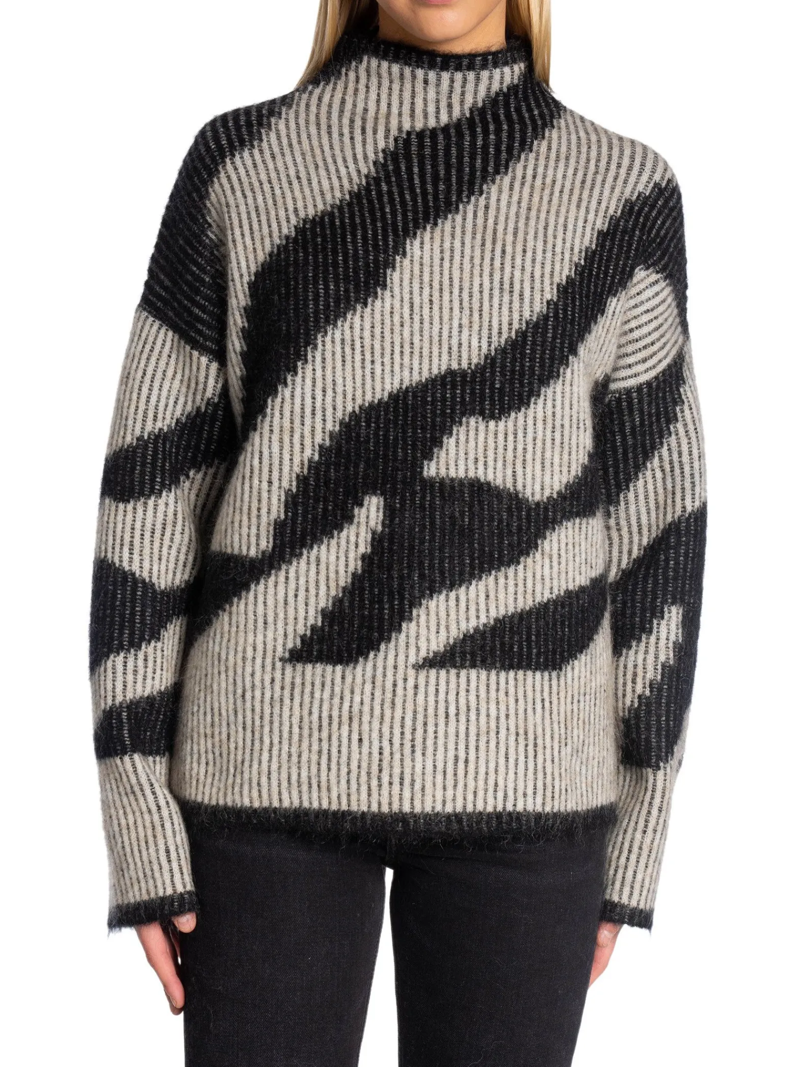 Second Female Troja Tallaha Knit T-Neck Brazilian Sand^ Tröjor & Koftor