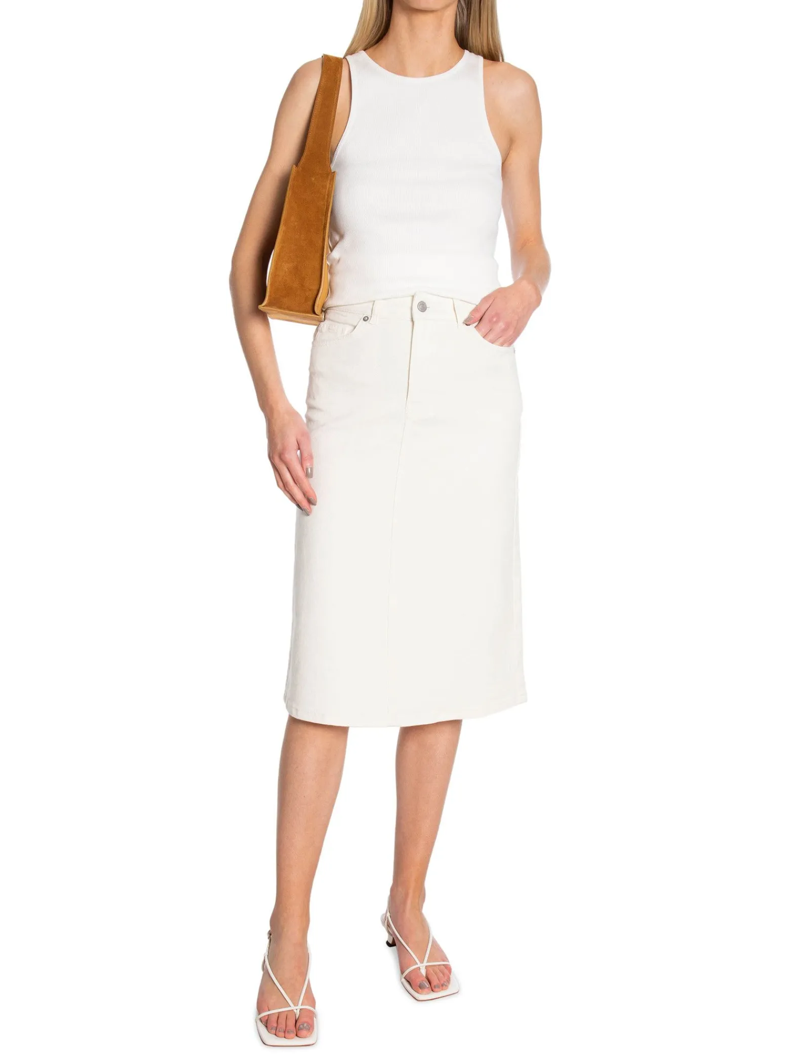 Selected Femme Kjol Vinnie Whisper White^ Kjolar