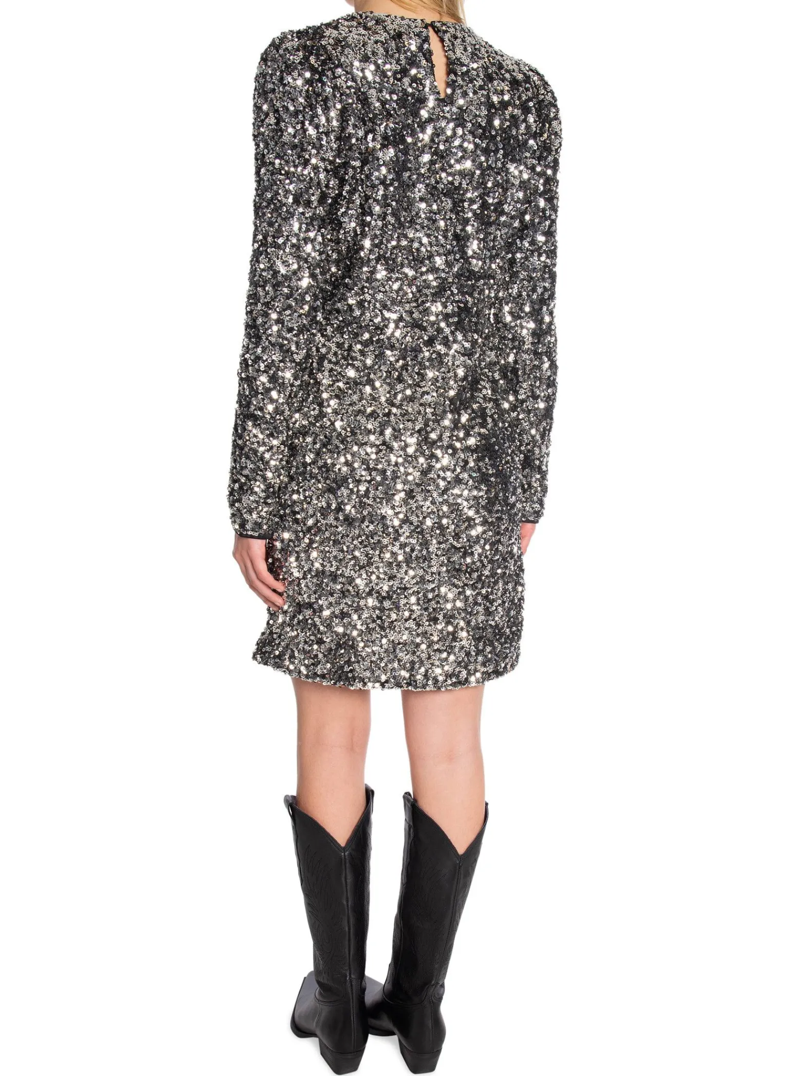 Selected Femme Klanning Colyn Ls Short Sequins^ Klänningar