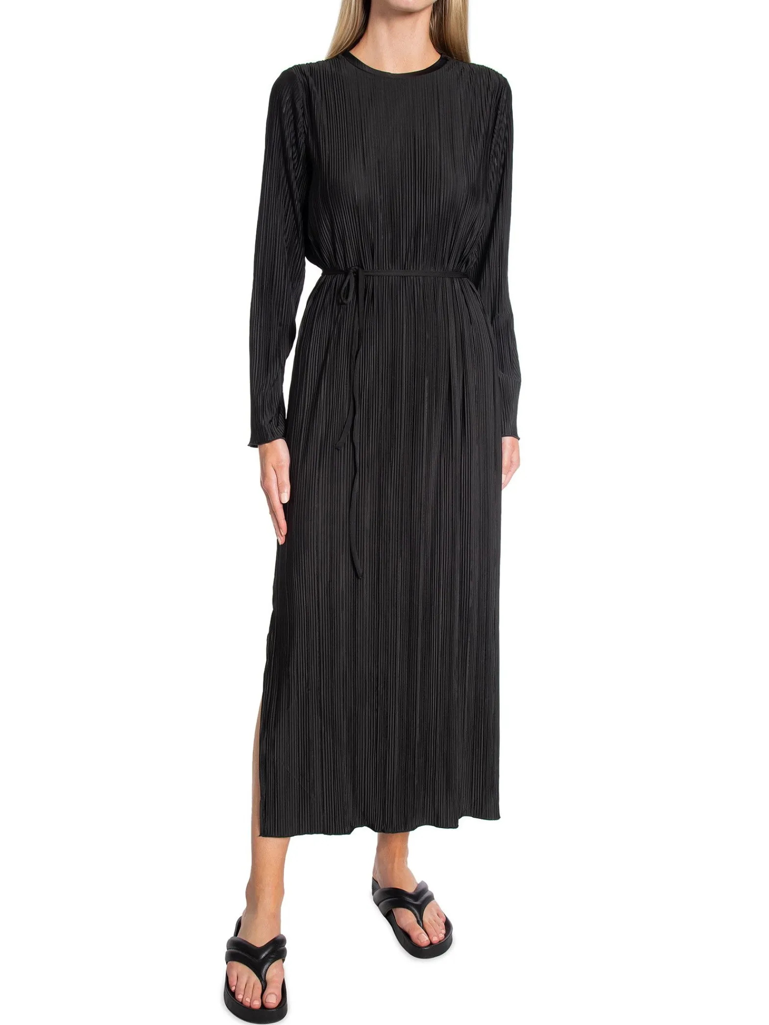 Selected Femme Klanning Ellie Plisse Black^ Klänningar