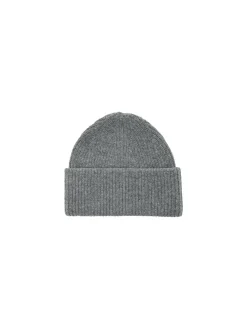 Selected Femme Mössa Mary Knit Light Grey Melange^ Mössa