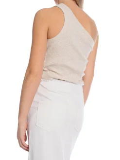 Selected Femme Topp Anna Oatmeal Melange^ Toppar