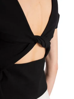 Selected Femme Topp Manola Sl Cutout Black^ Toppar