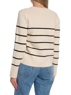 Selected Femme Troja Liva Ls Knit Birch/Black^ Tröjor & Koftor