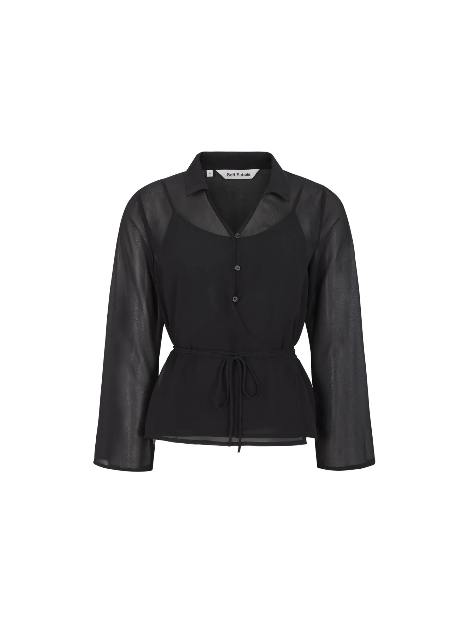 Soft Rebels Blus Ilana Black^ Blusar
