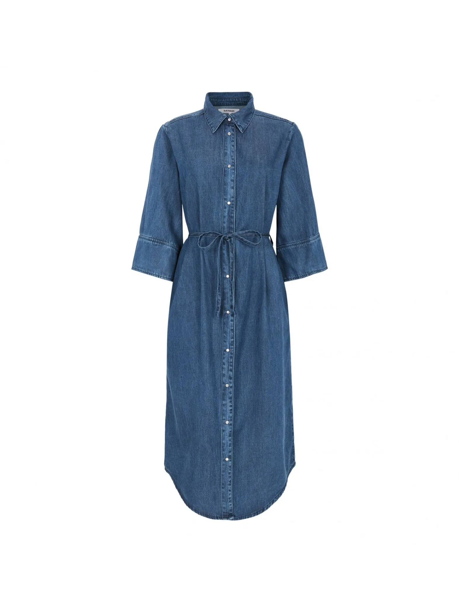 Soft Rebels Klanning Azalea Light Blue Wash^ Klänningar