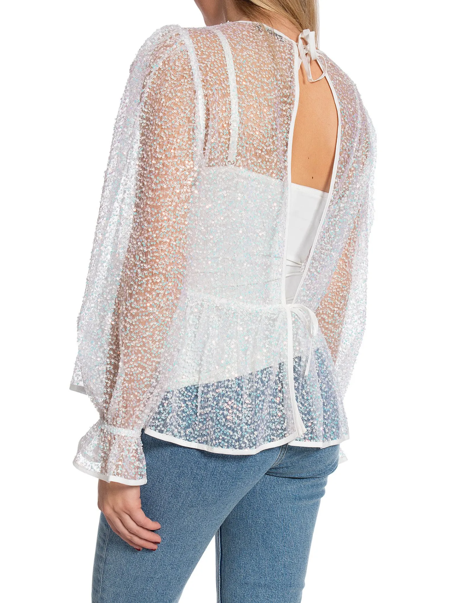 Stella Nova Blus Bodil Mother Of Pearl^ Blusar