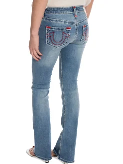 True Religion Jeans Becca Mid Rise Boot Cut Super Medium Wash^ Jeans