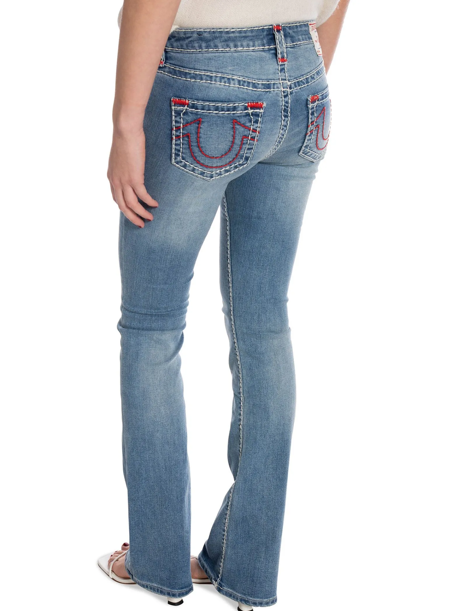 True Religion Jeans Becca Mid Rise Boot Cut Super Medium Wash^ Jeans