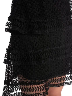 Y.A.S Klanning Yasalberta Ls New Lace Black^ Klänningar