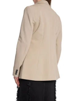 YAYA Kavaj Cotton Scuba Slim Fit Aluminium^ Kavajer