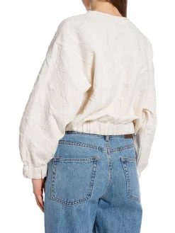 YAYA Troja Structured Ivory White^ Tröjor & Koftor