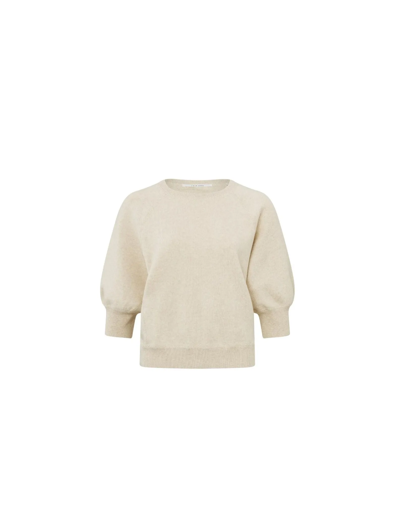 YAYA Troja With Raglan Sleeves Summer Sand Melange^ Tröjor & Koftor